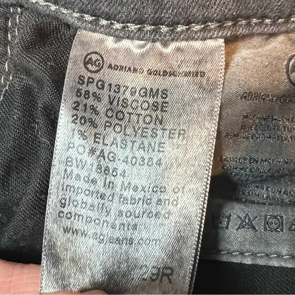 NWOT AG Farrah High Rise Skinny Jeans Grey Mist Denim Casual Women’s 29 - Picture 8 of 11